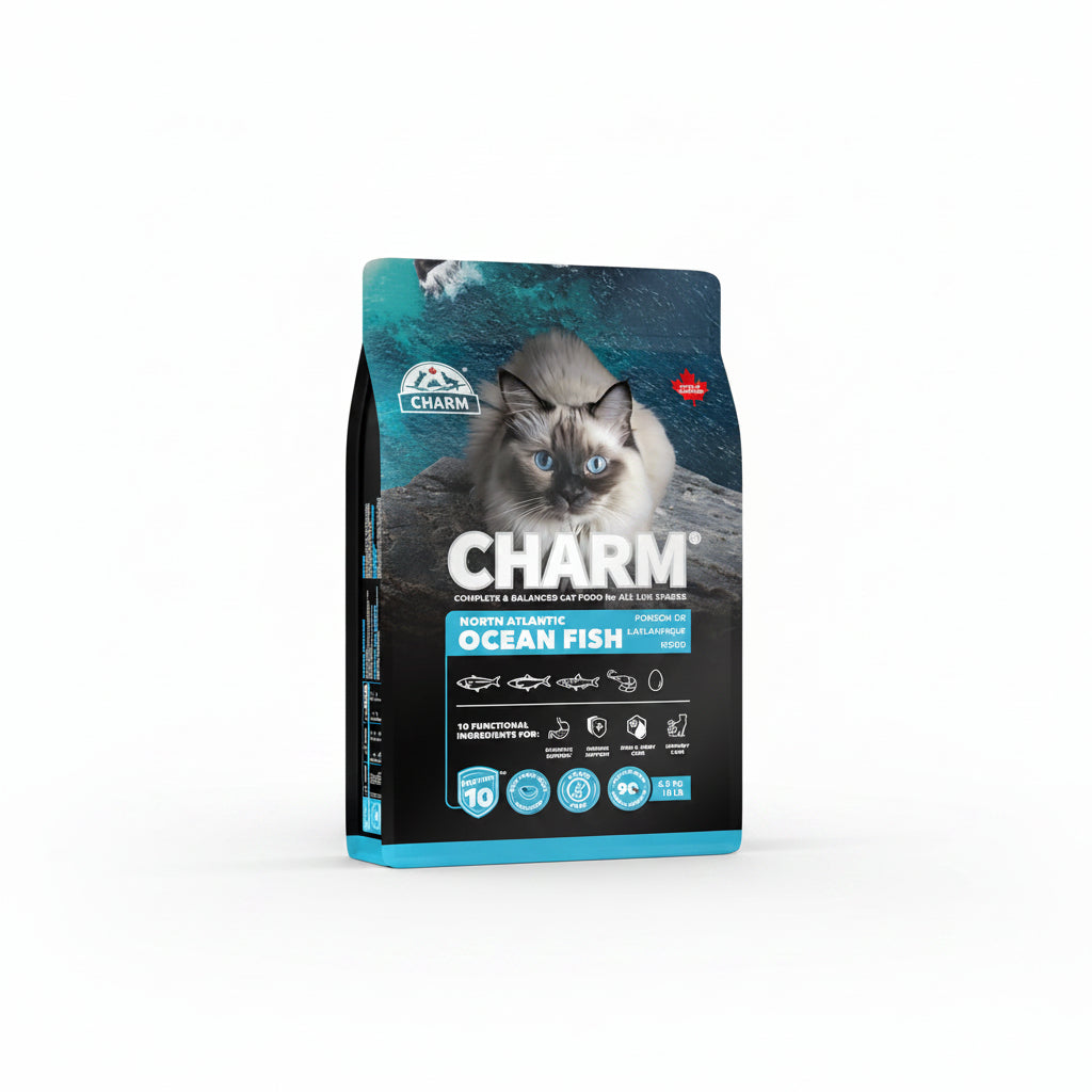25% OFF EXP DEC 2026 - CHARM North Atlantic Ocean Fish Grain-Free Dry Cat Food