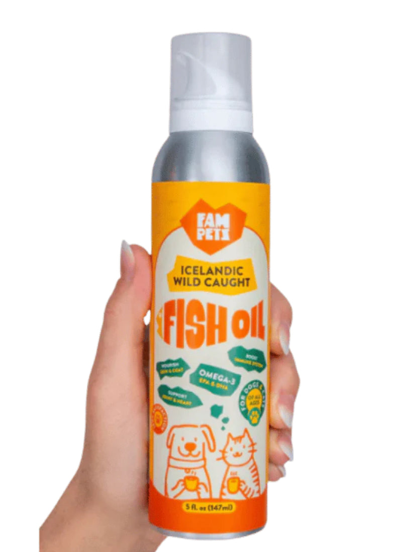 Fam Pet Icelandic Wild Caught Fish Oil Spray 147ml