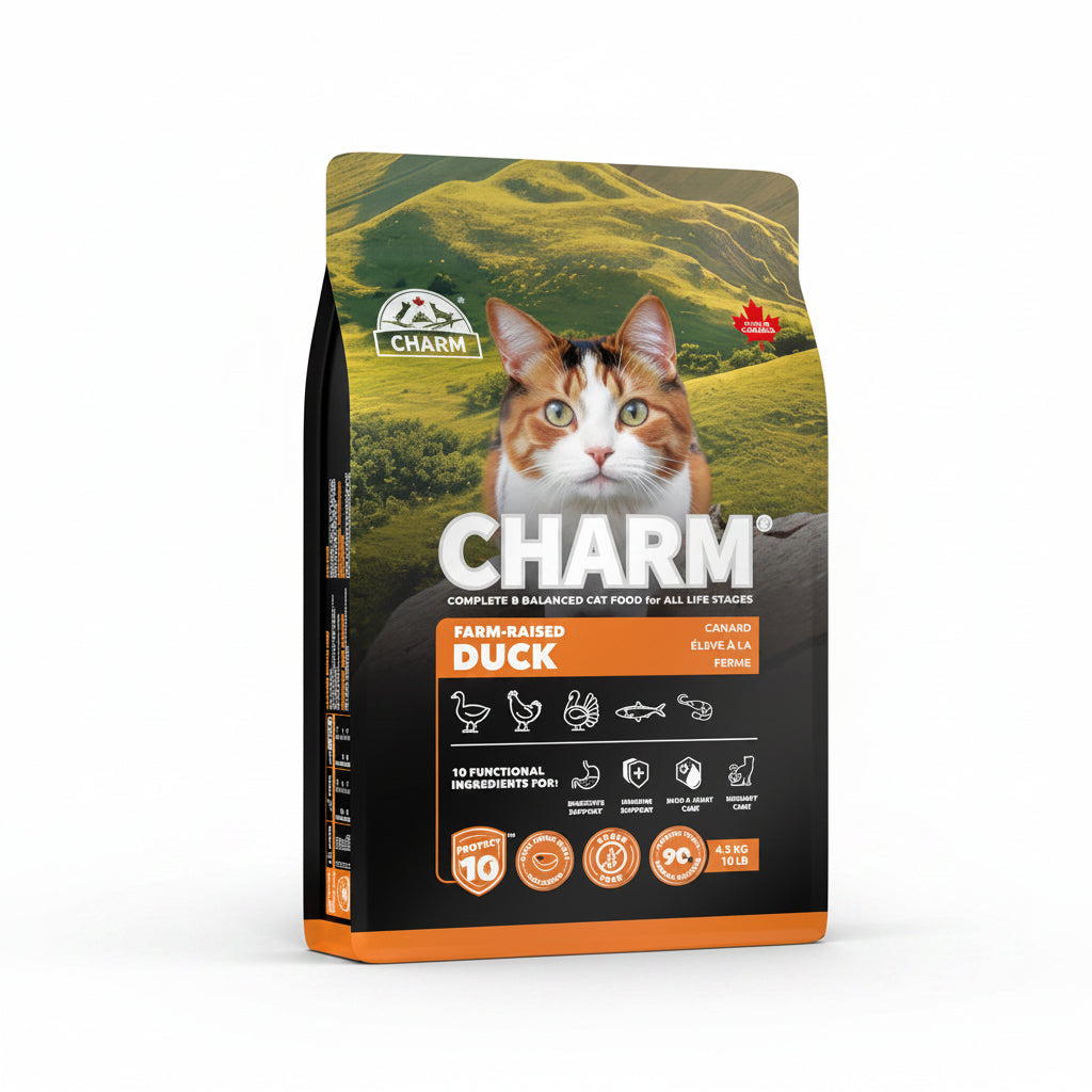 25% OFF EXP DEC 2026 - CHARM Farm-Raised Duck Grain-Free Dry Cat Food
