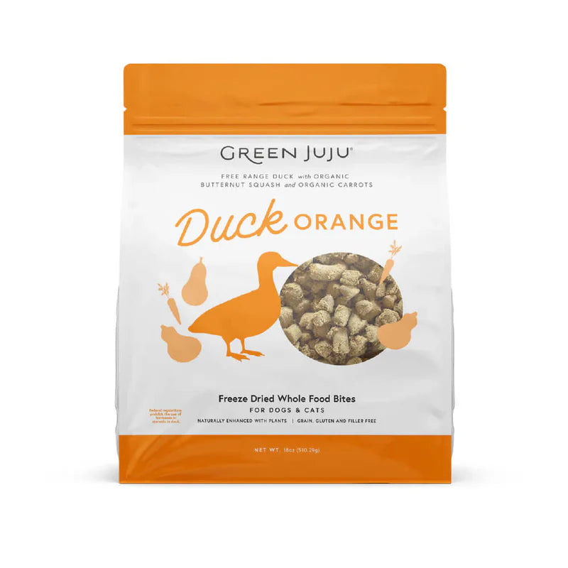 GREEN JUJU Duck Orange FD Whole Food Bites 18oz