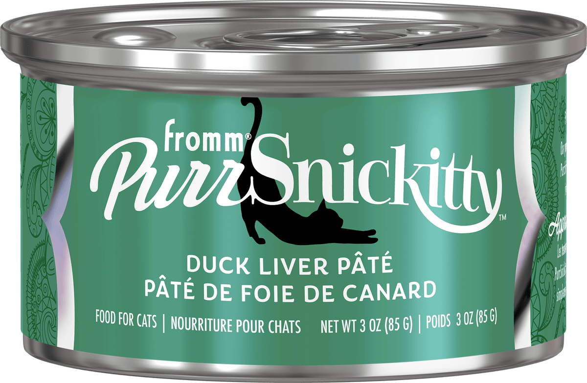 Fromm PurrSnickitty Duck Liver Pâté Wet Cat Food – 3 oz can (official manufacturer image)