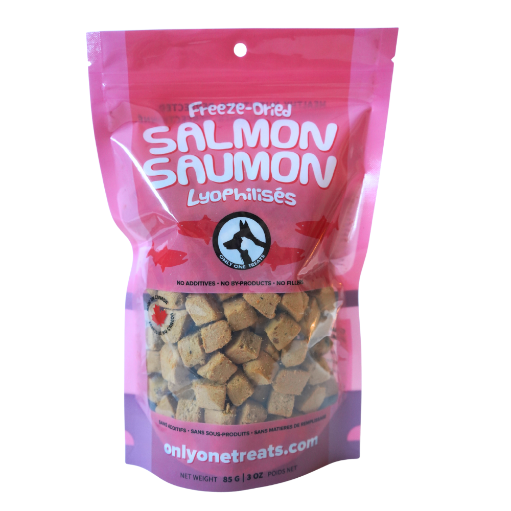 Only One Treats Freeze-Dried Salmon 85 g front of package