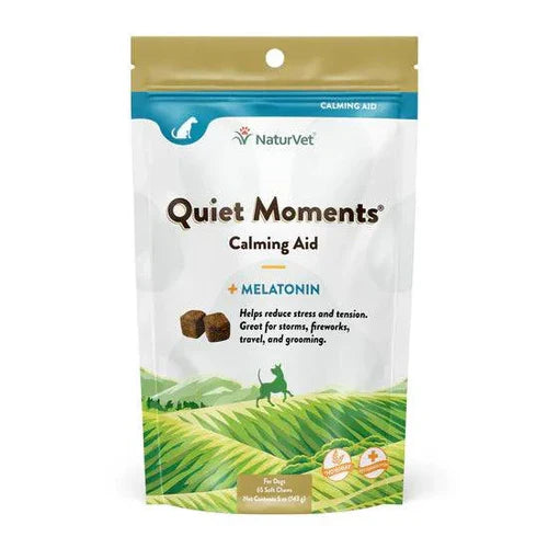 NATURVET Soft Chew Quiet Moments + Melatonin 65CT