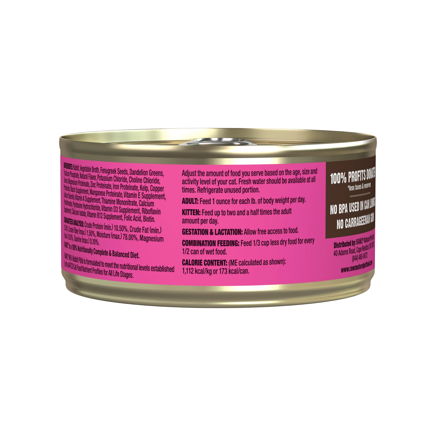 RAWZ 96% Rabbit Pate 24/155g