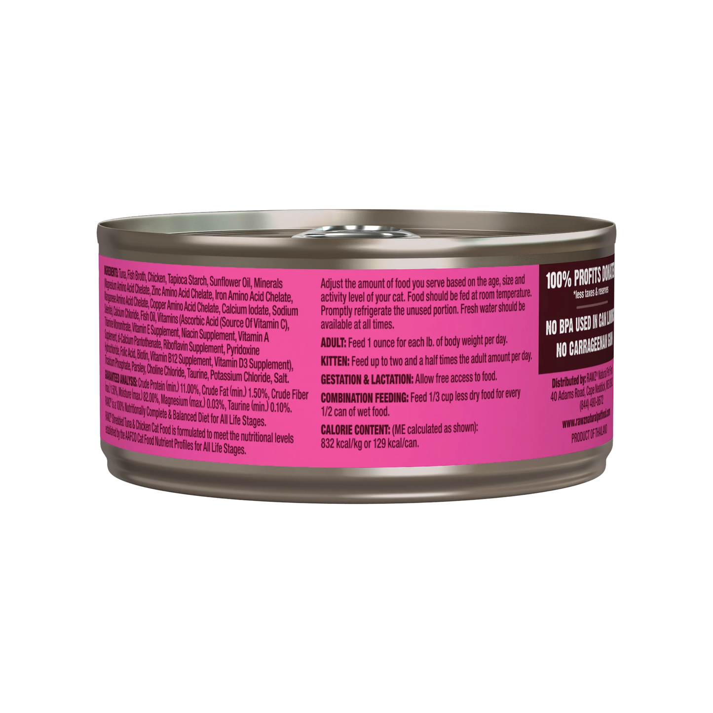 RAWZ Shredded Tuna & Chicken 24/155g