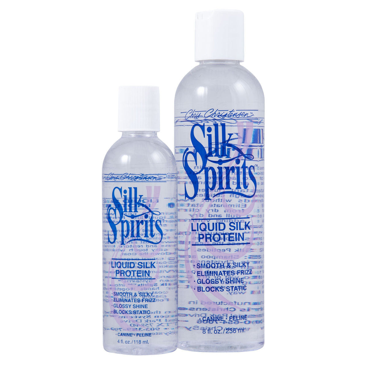 Chris Christensen Silk Spirits Liquid Silk Protein 4 oz and 8 oz