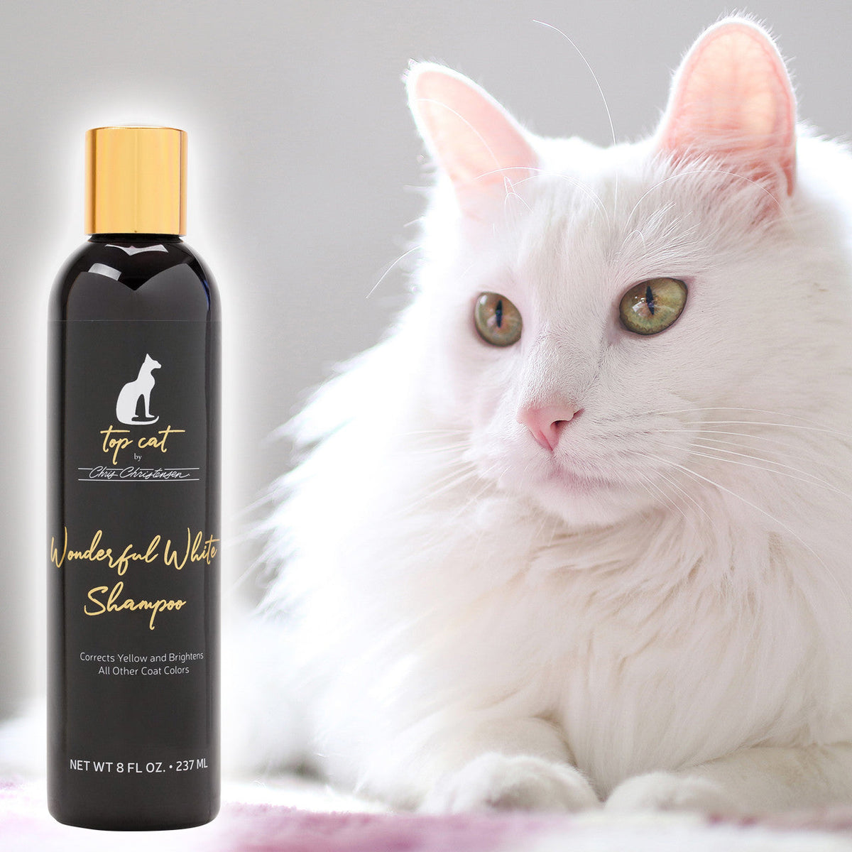 Chris Christensen Top Cat Wonderful White Shampoo details