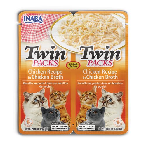 Inaba Twin Pack Chicken in Chicken Broth For Cats