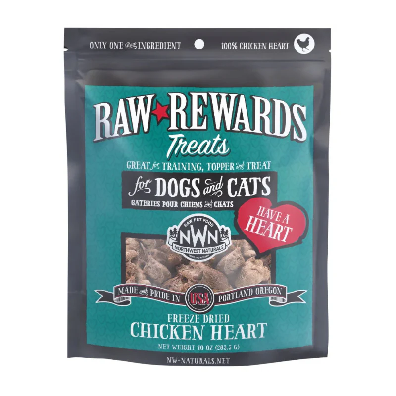 Northwest Naturals 冻干鸡心零食 – 10 oz