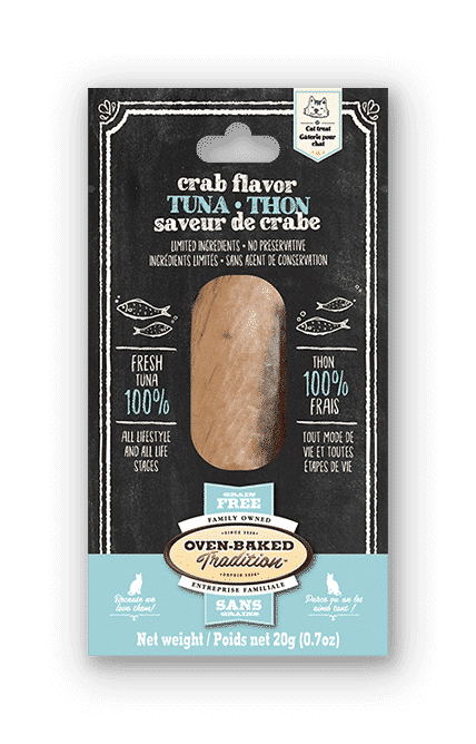Oven-Baked Tradition Tuna & Crab fillet cat treat package