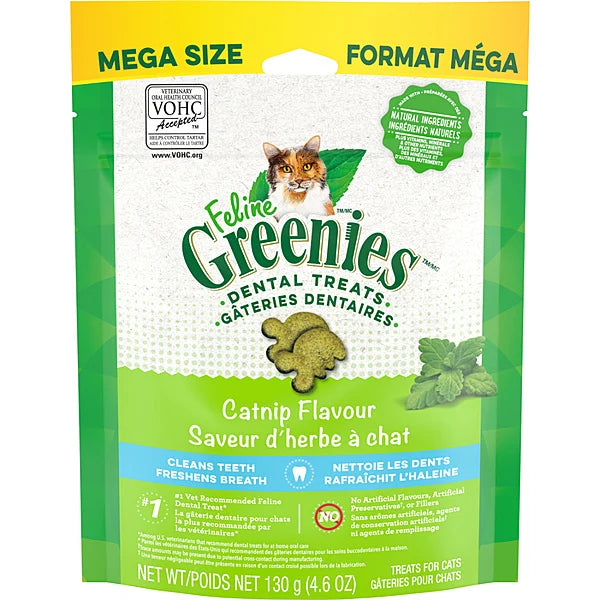 GREENIES Dental Treat Catnip 4.6OZ (10) | Cat