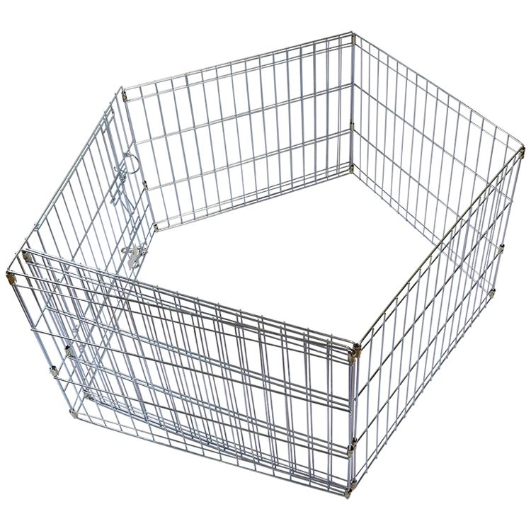 UNLEASHED Exercise Pen Zinc Silver 8 Panels 24x36"