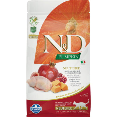 FARMINA ND Cat Pumpkin QUAIL NEUTERED 1.5kg 5kg