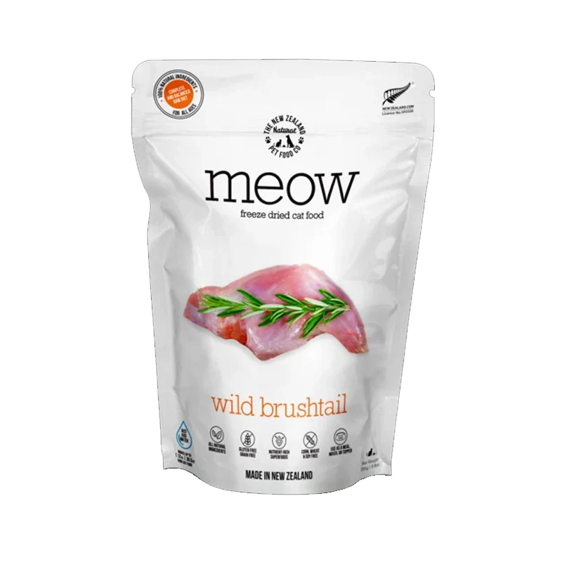 NZ Natural Pet Food Co - Freeze Dried - Food - Meow - Wild Brushtail 280g