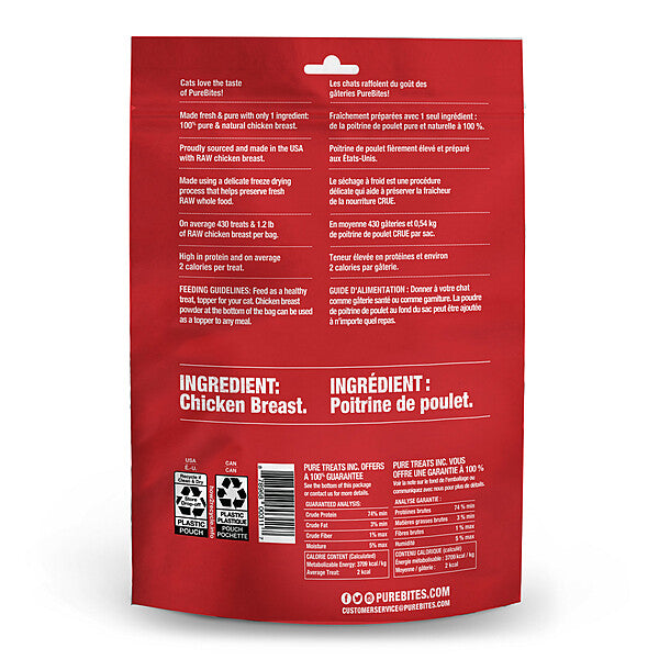 PureBites Chicken Breast Freeze-Dried Cat Treats – 5.5 oz (156 g)