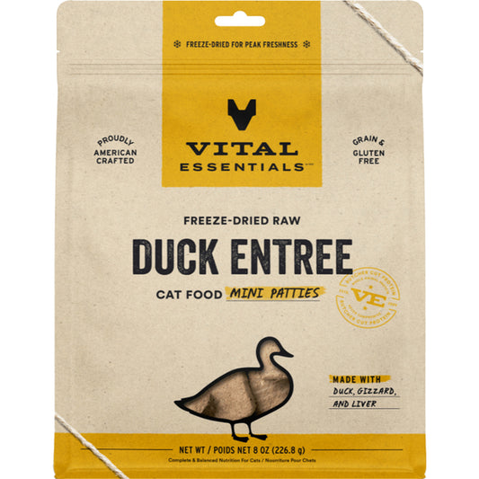 VITAL ESSENTIALS FD Raw Duck Mini Patties | Cat