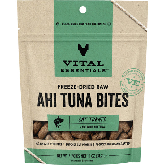 VITAL ESSENTIALS FD Ahi Tuna Bites 1.1OZ | Cat