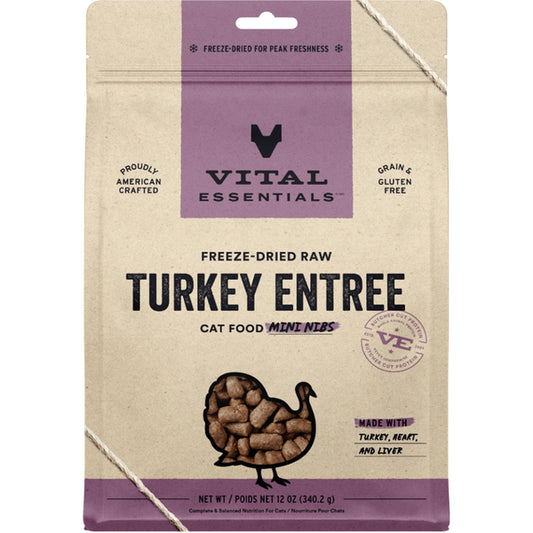 VITAL ESSENTIALS FD Raw Turkey Mini Nibs | Cat