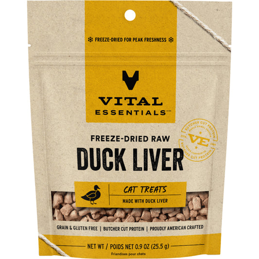 VITAL ESSENTIALS FD Duck Liver 0.9OZ | Cat