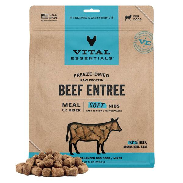 Vital Essential Raw Beef Entree&Mixer Soft Nibs