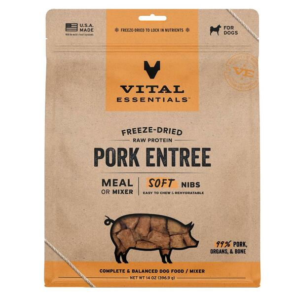 Vital Essential Raw Pork Entree&Mixer Soft Nibs 14OZ