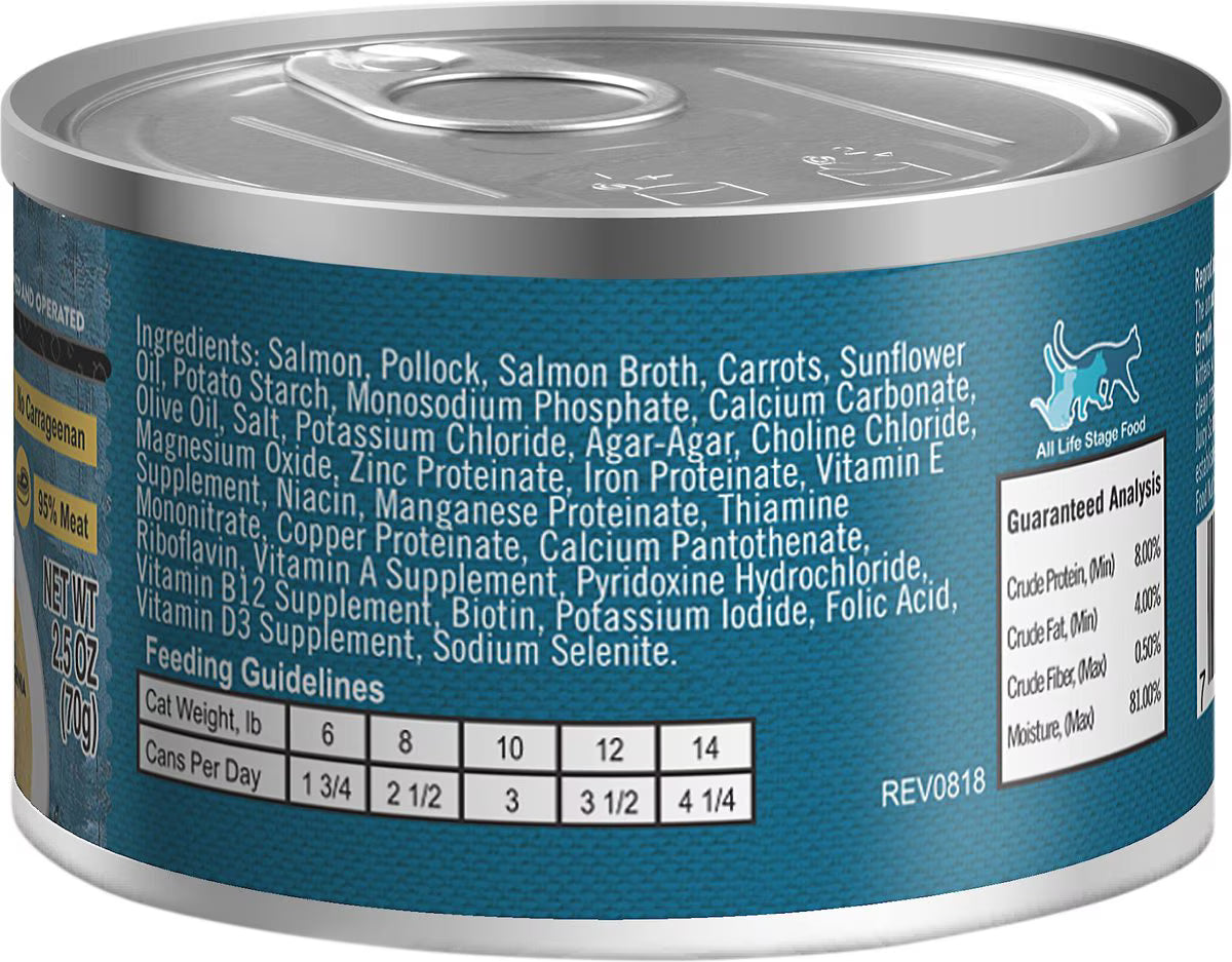 LOTUS Just Juicy Salmon & Pollock (24 Pack) CANNED CAT FOOD