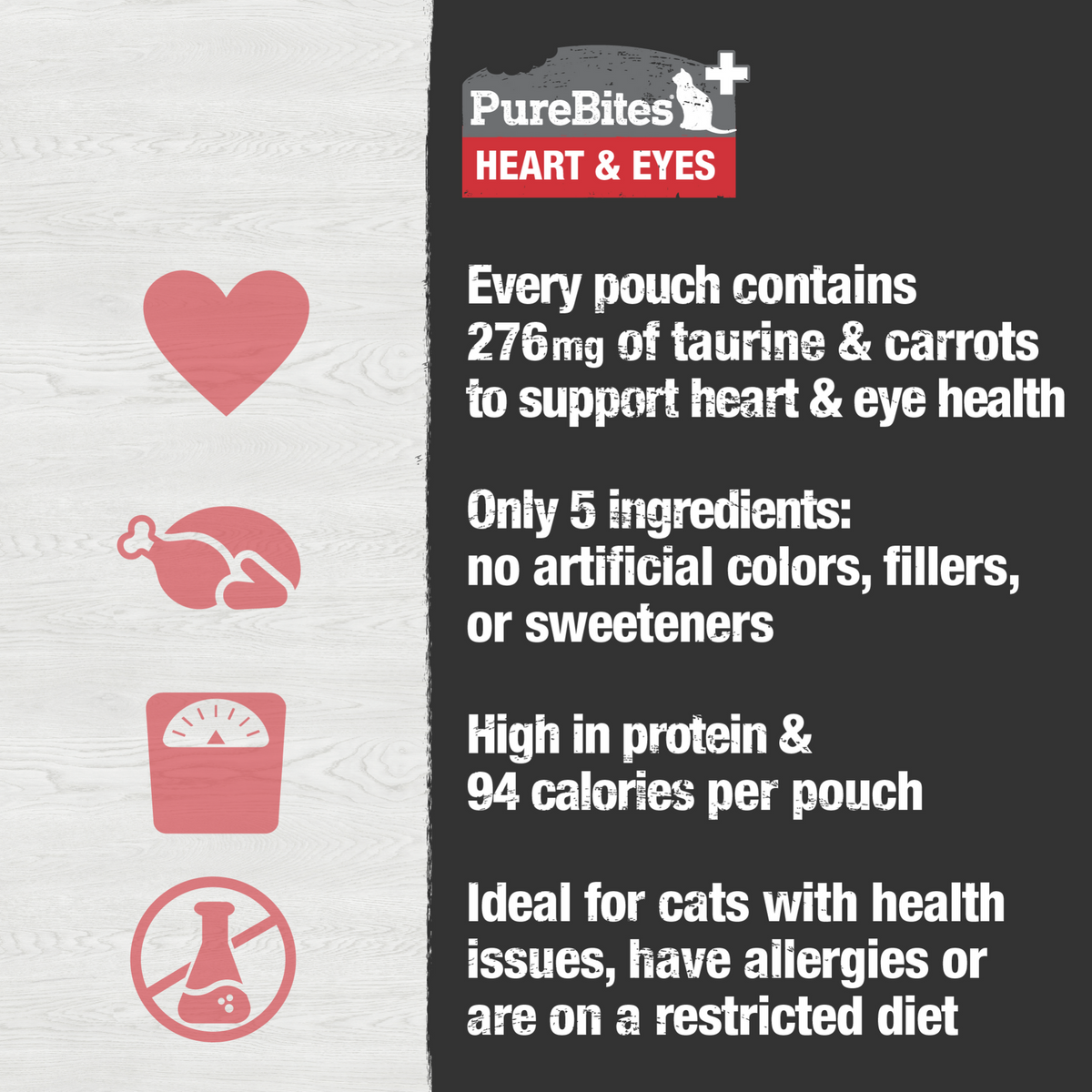 PureBites+ Heart & Eyes Squeezable Cat Treat & Topper – 71 g (2.5 oz) Pouch – official PureBites image 3