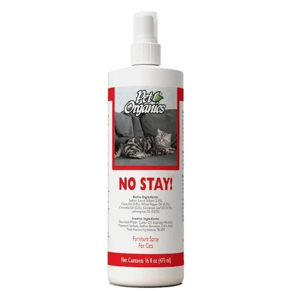 PET ORGANICS No Stay Furniture Spray Cat 16OZ
