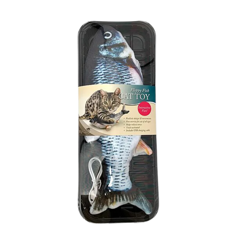 ZIP KITTY Floppy Fish Interactive Toy | Cat