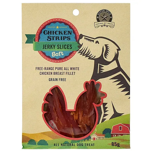 SILVER SPUR Chicken Jerky Slices 85GM