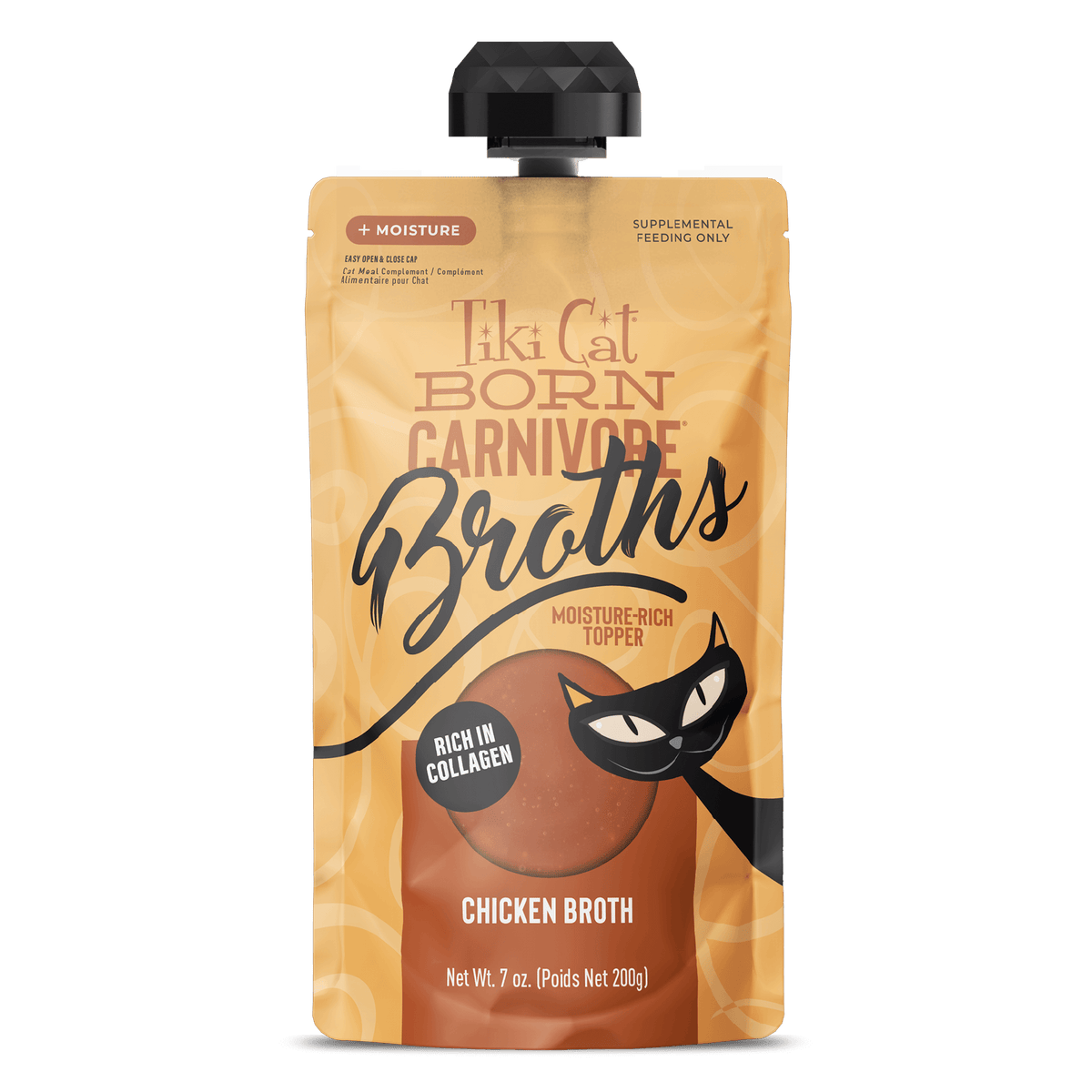 Tiki Cat Born Carnivore Broths Chicken Broth 7 oz pouch
