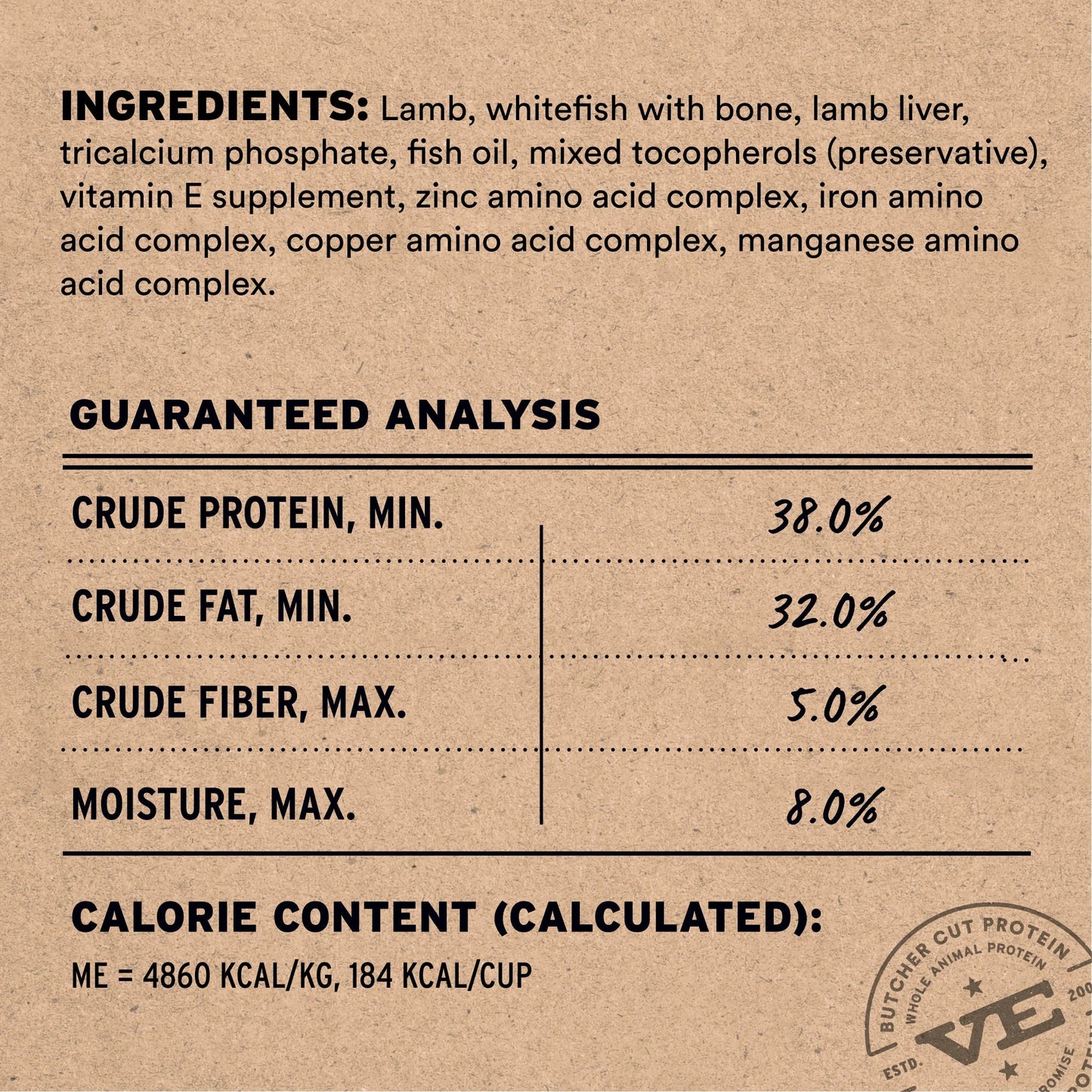 Vital Essential Raw Lamb & Whitefish Entree&Mixer Soft Nibs 14OZ