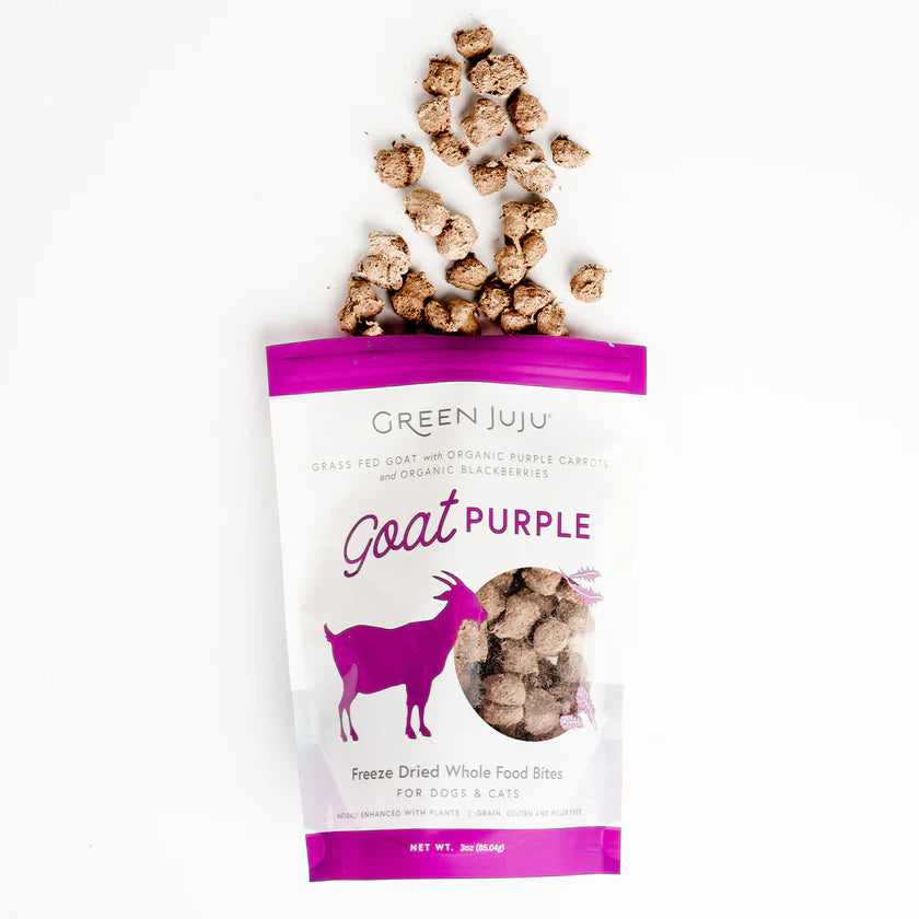 GREEN JUJU Goat Purple FD Whole Food Bites 3oz