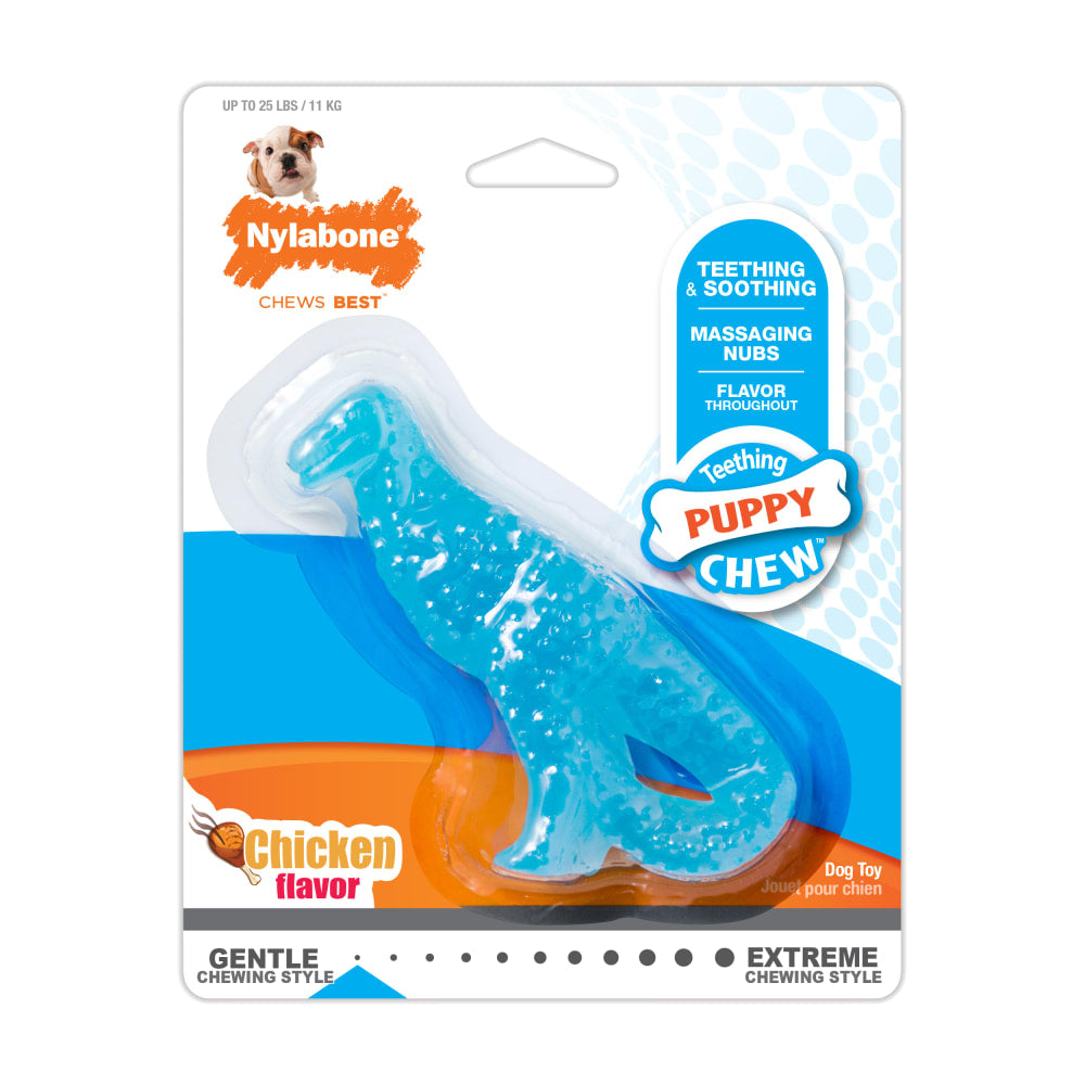 NYLABONE Teething Chew Dinosaur Chicken Regular | Puppy