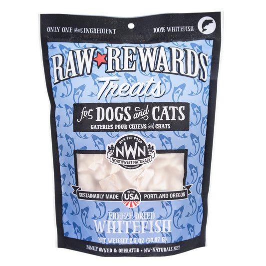 NORTHWEST NATURALS Whitefish Treats - 2.5oz Freeze Dried Treat