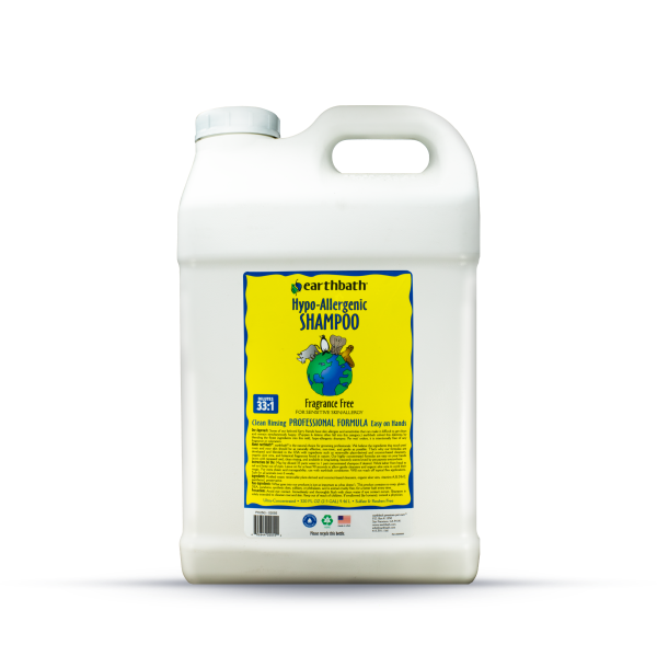 earthbath Hypo-Allergenic Shampoo, Fragrance Free – 2.5 gal (320 fl oz)