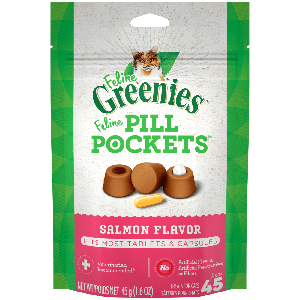 Feline Greenies Pill Pockets Salmon Flavour 45 g pouch