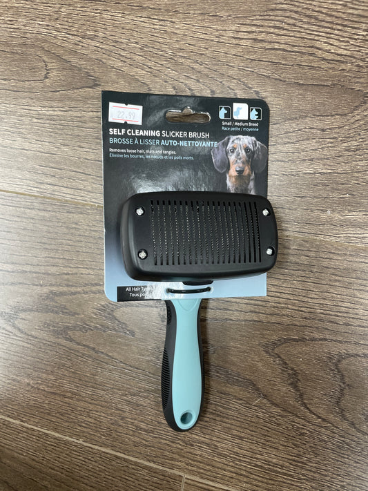 Baxter&Bella Self Cleaning Slicker Brush for Small/Medium Breed