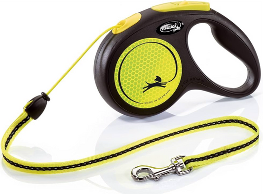 [Clearance]Flexi New Neon dog corded leash