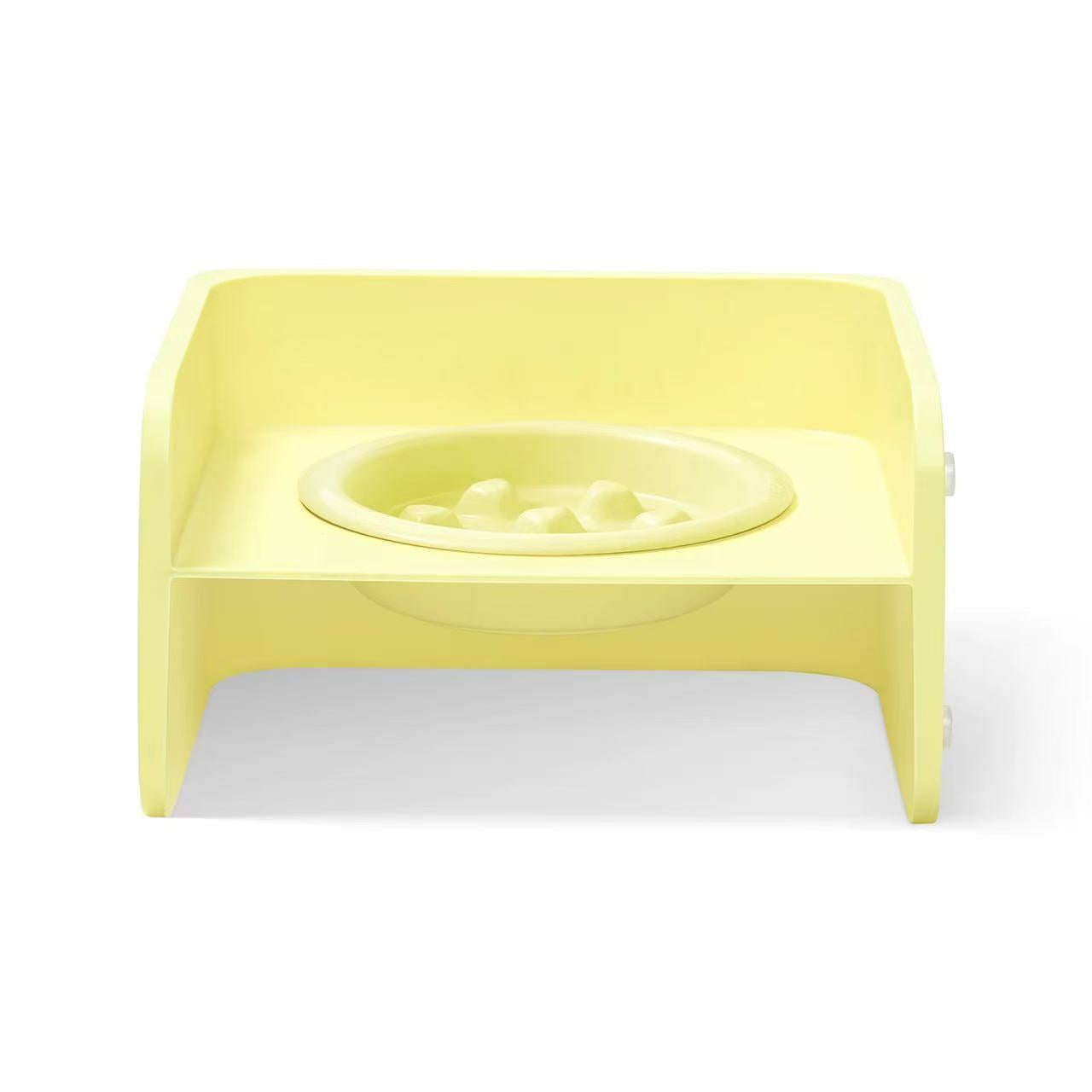 Mango PET SLOW FEEDING BOWL WITH STAND方块碗-慢食
