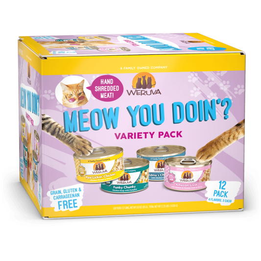 Weruva Cat Meow You Doin'? Variety Pack 12/3 oz
