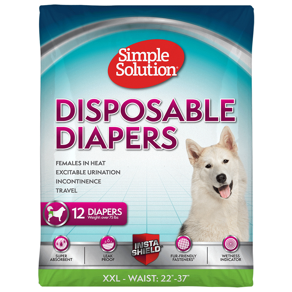 Simple Solution Disposable Female Dog Diapers XXL