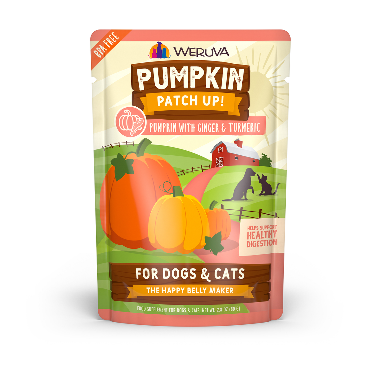 Weruva Pumpkin with Ginger & Turmeric 2.8 oz pouch