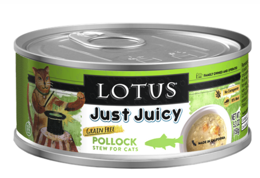 LOTUS Just Juicy Pollock (24 pack) CANNED CAT FOOD