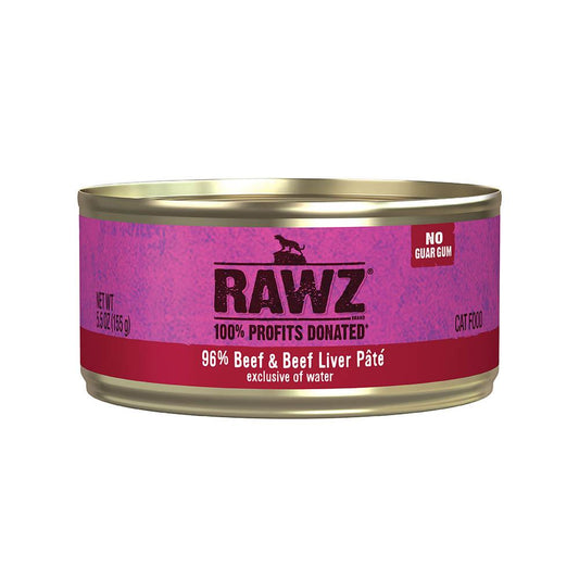 RAWZ 96% Beef & Beef Liver 24/155g
