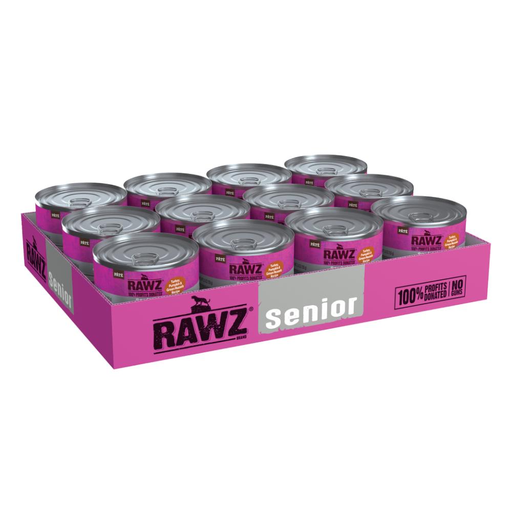 Rawz Senior Turkey, Pumpkin & New Zealand Green Mussels Cat Food