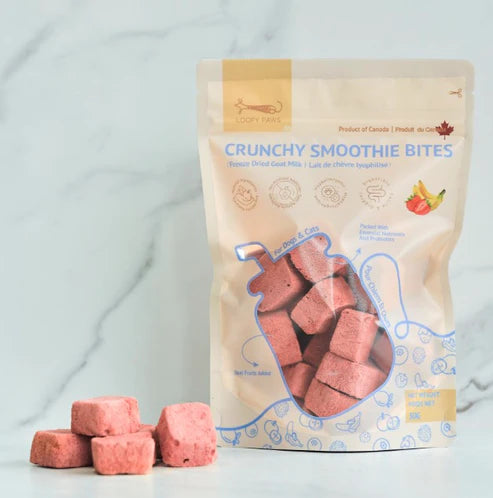 Loopy Paws Crunchy Smoothie Bites Strawberry and Banana