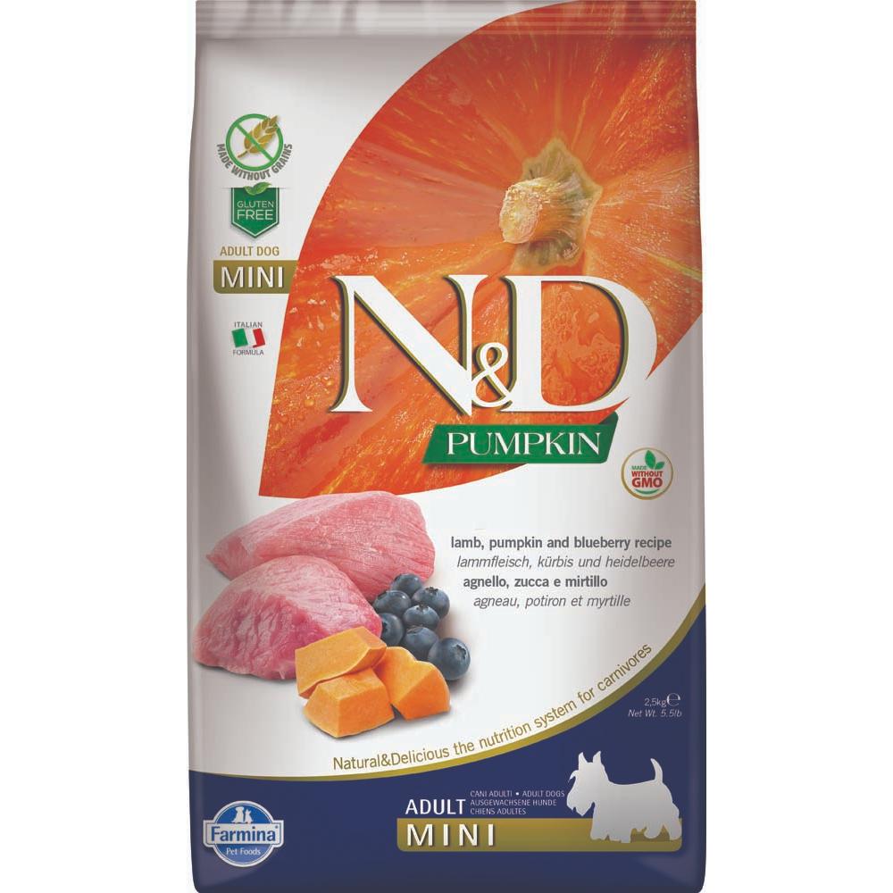FARMINA N&D PUMPKIN Dog Lamb & Blueberry Mini 7kg