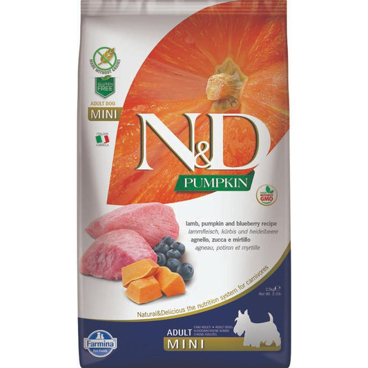 FARMINA N&D PUMPKIN Dog Lamb & Blueberry Mini 7kg