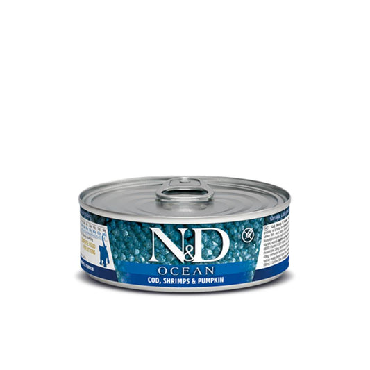 FARMINA N&D OCEAN Kitten COD, Shrimp & Pumpkin 70g